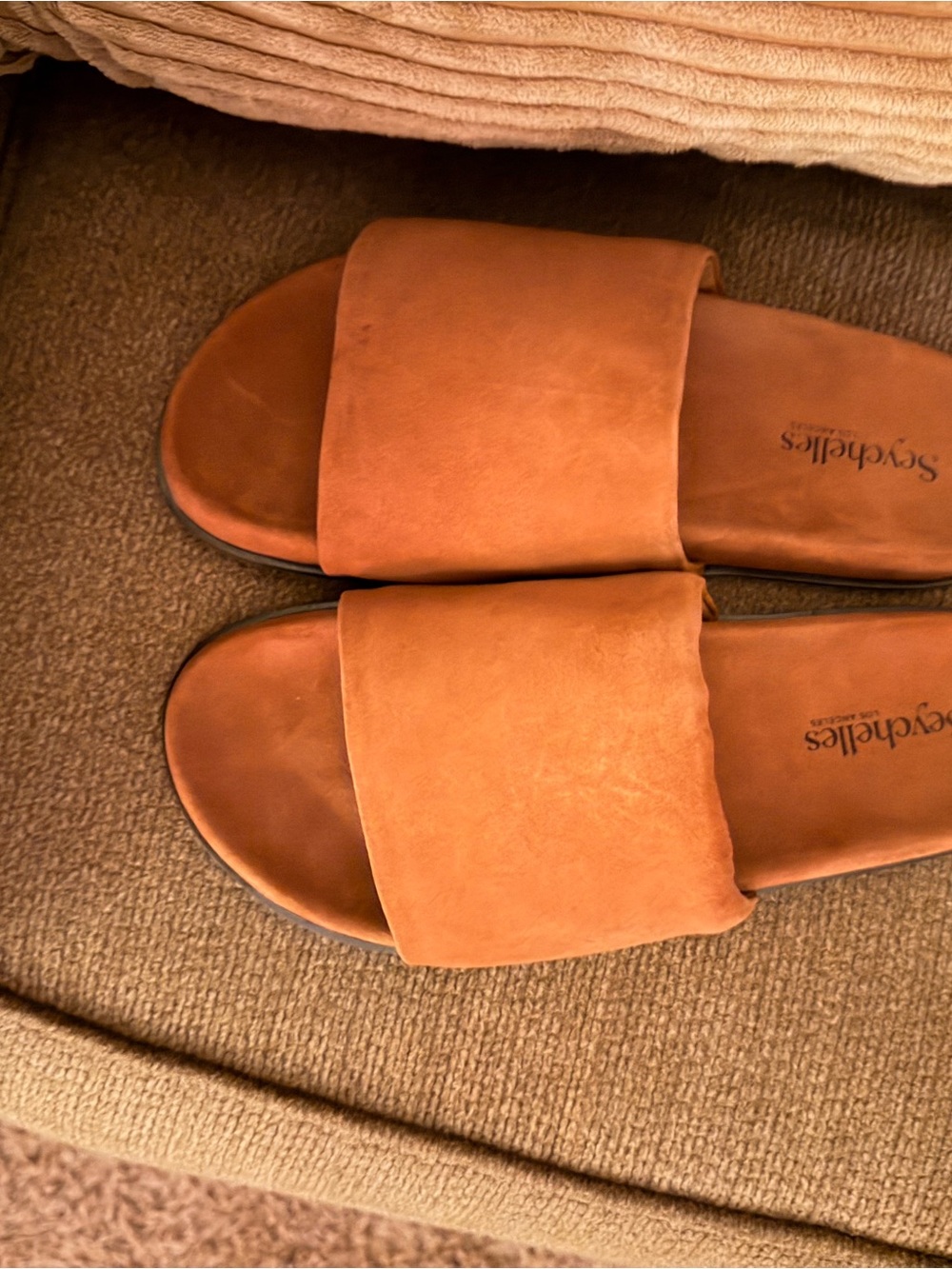 Seychelles women Tan Slide Sandals